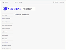 Tablet Screenshot of ndswear.com